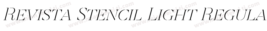 Revista Stencil Light Regular字体转换